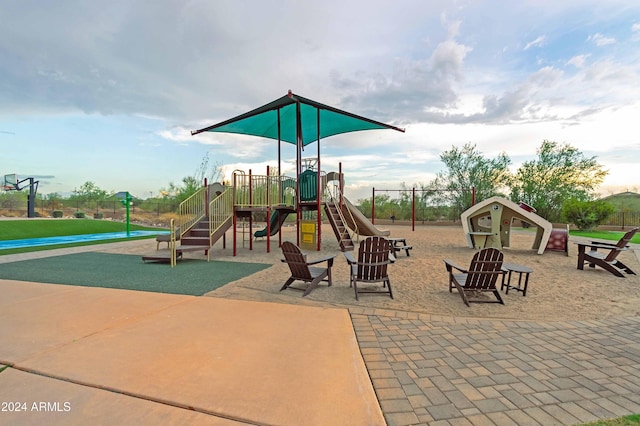 view of jungle gym