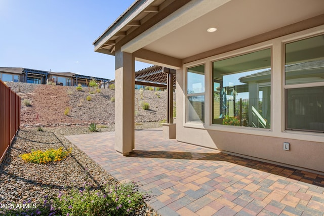 4053 Desert Moon Dr, Wickenburg, AZ 85390 - fenced backyard with a patio area