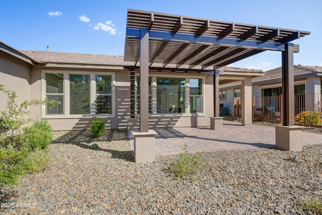 4053 Desert Moon Dr, Wickenburg, AZ 85390 - view of patio / terrace featuring a pergola