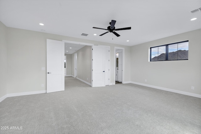 26619 S 169th Pl, Queen Creek, AZ 85142 - carpeted spare room featuring ceiling fan, recessed lighting, and baseboards