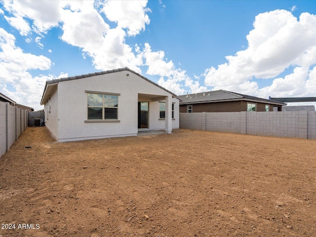 view of rear view of property