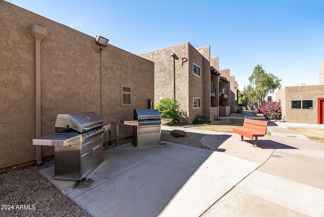 view of patio / terrace featuring grilling area