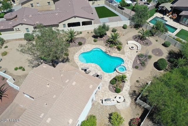 20409 W Thayer St, Buckeye, AZ 85396 - bird's eye view of a pool area