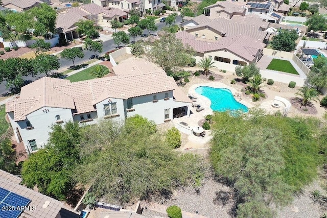 20409 W Thayer St, Buckeye, AZ 85396 - aerial perspective of suburban area featuring a pool area