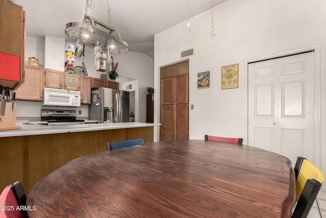 view of dining room