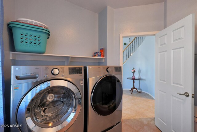 6993 S Sharon Ct, Chandler, AZ 85249 - washroom featuring independent washer and dryer and laundry area
