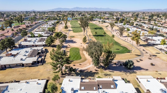 aerial view featuring a mountain view