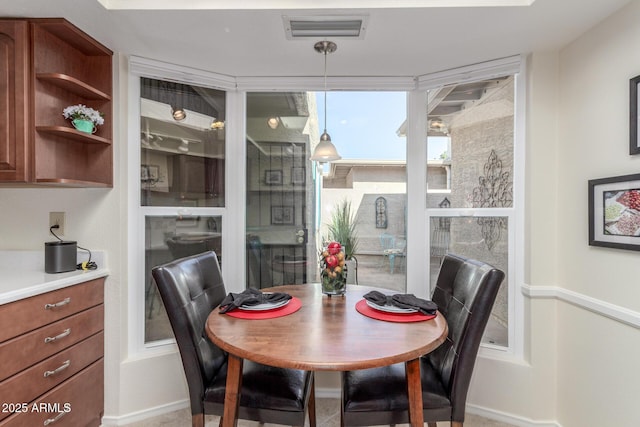 view of dining area