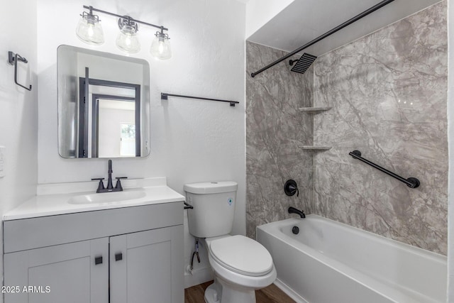 8602 N 42nd Dr, Phoenix, AZ 85051 - full bathroom with vanity, bathing tub / shower combination, and wood finished floors