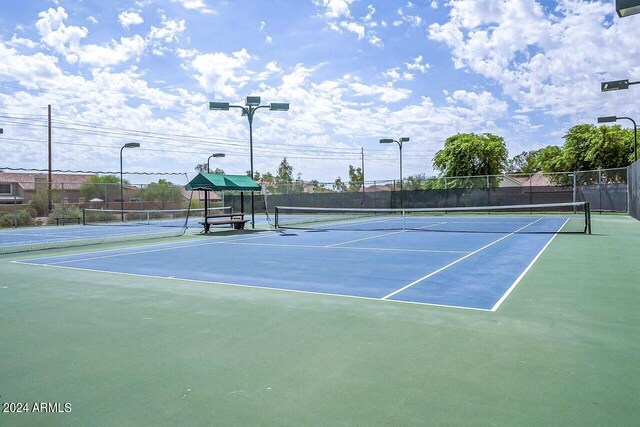 view of tennis court