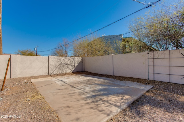 view of patio / terrace featuring a fenced backyard