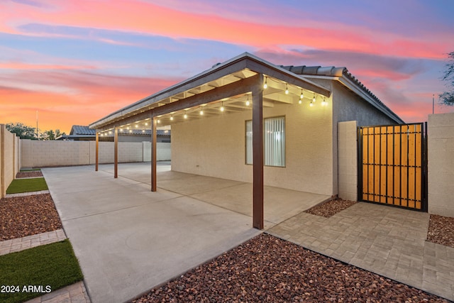 exterior space with a patio