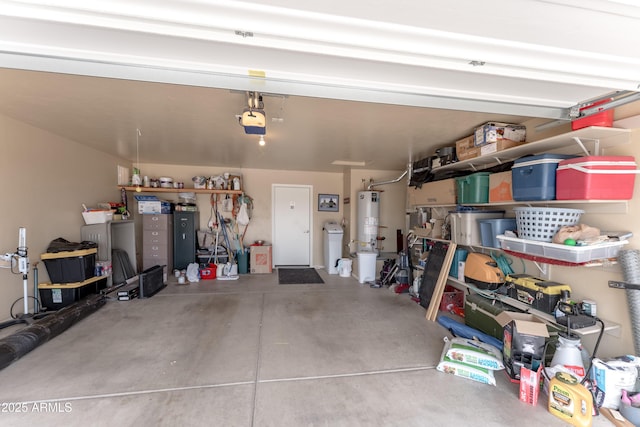 1398 W Sheep Wash Way, Benson, AZ 85602 - garage featuring gas water heater and a garage door opener