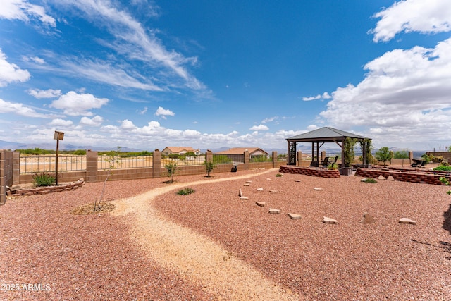 1398 W Sheep Wash Way, Benson, AZ 85602 - view of yard with a gazebo and fence