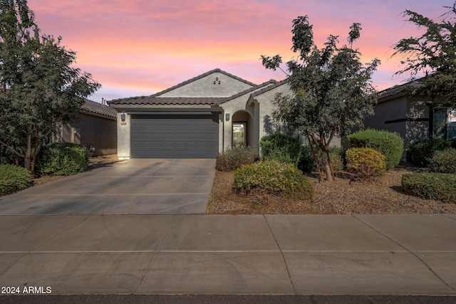 view of front of house featuring a garage