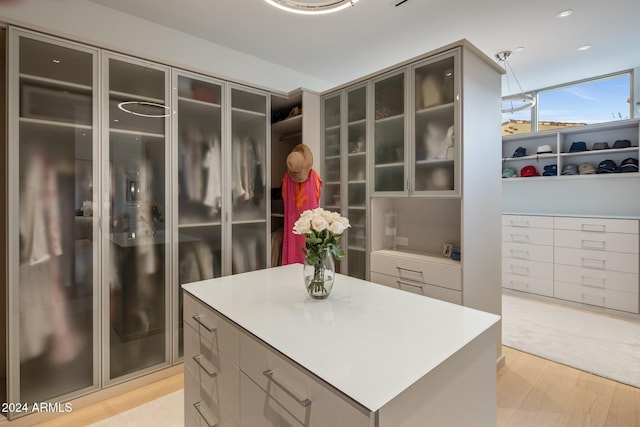 interior space featuring light hardwood / wood-style floors