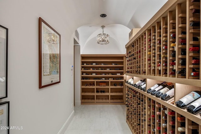 wine area featuring hardwood / wood-style floors