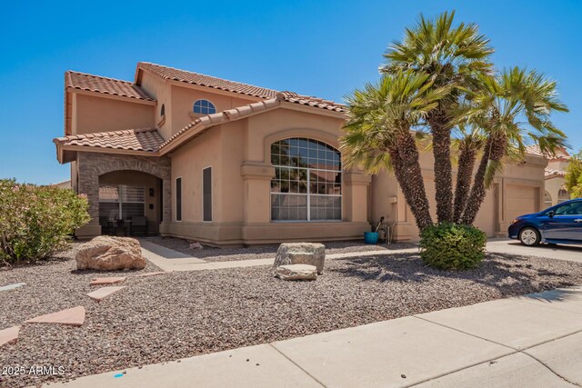 1751 W Mulberry Dr, Chandler, AZ 85286 - mediterranean / spanish home featuring stucco siding and a tile roof