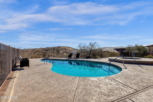 16210 E Links Dr, Fountain Hills, AZ 85268 - view of swimming pool with fence, a fenced in pool, and a patio