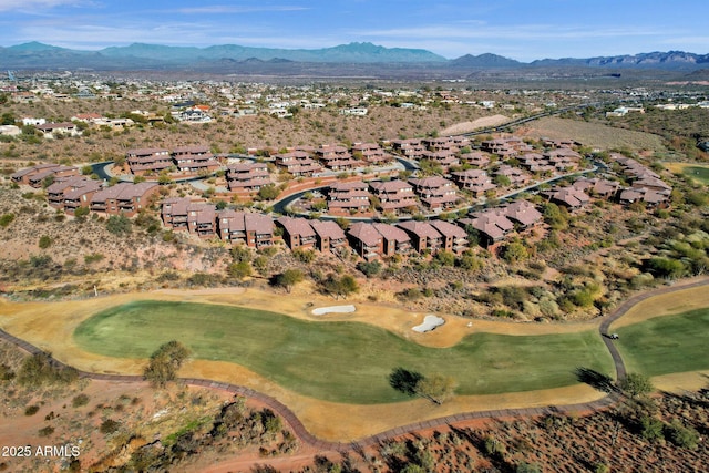16210 E Links Dr, Fountain Hills, AZ 85268 - birds eye view of property featuring a mountain view, a residential view, and view of golf course
