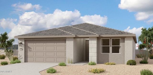 2300 E Spur Dr, San Tan Valley, AZ 85140 - view of front of property featuring stucco siding, an attached garage, and driveway