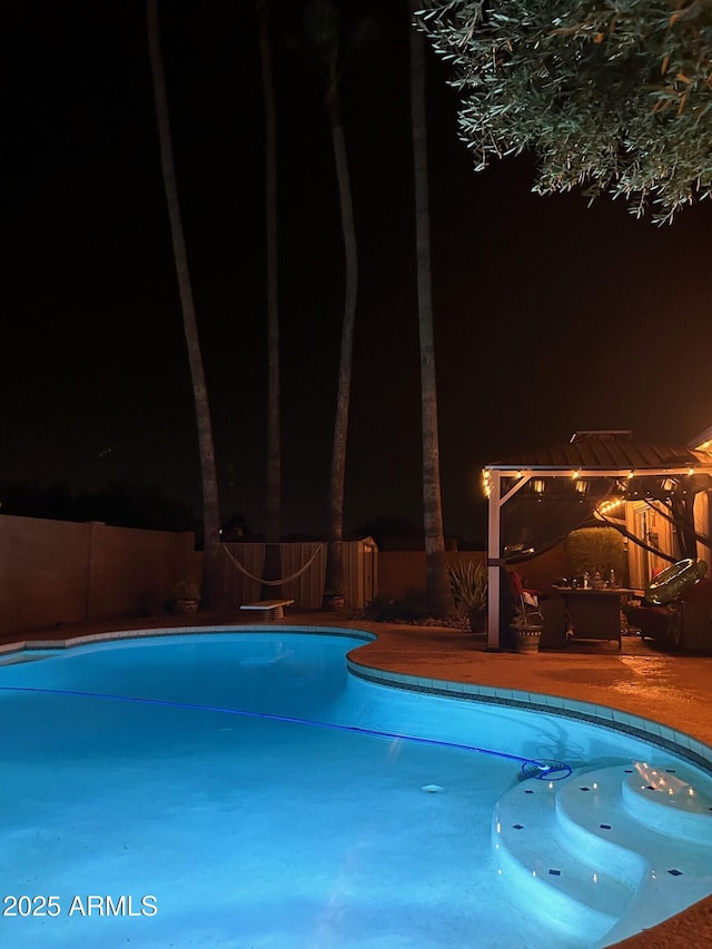 5143 W Mountain View Rd, Glendale, AZ 85302 - view of pool at twilight