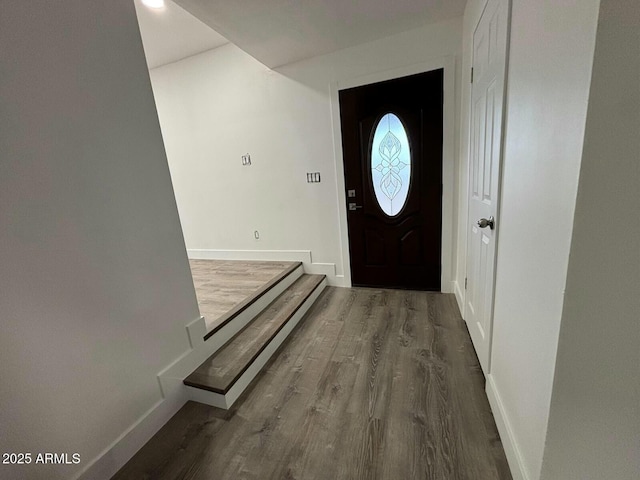 5431 W Cholla St, Glendale, AZ 85304 - foyer with baseboards and wood finished floors