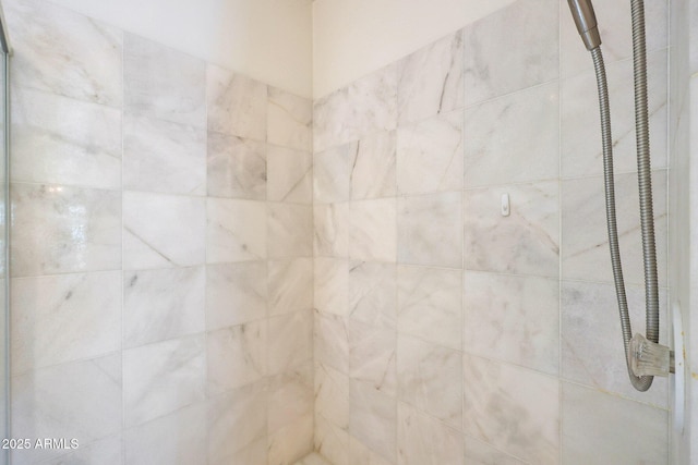 room details featuring tiled shower