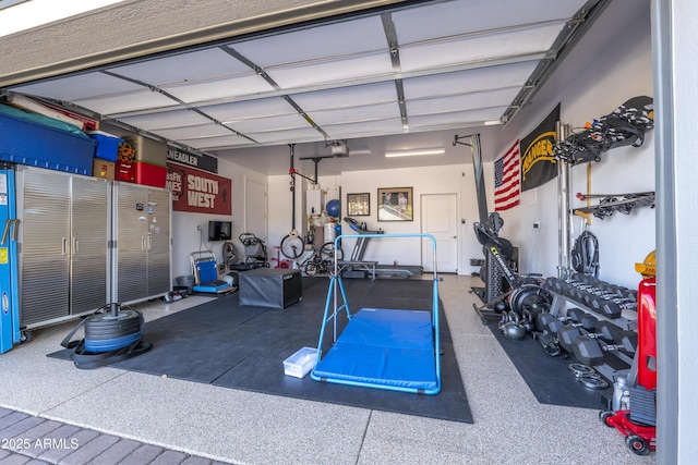 interior space featuring a garage door opener
