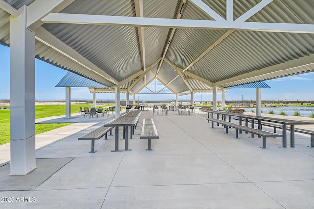 view of community featuring a gazebo