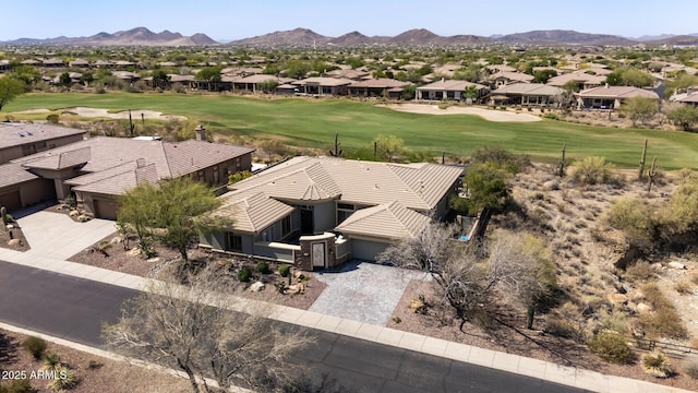 3045 W Feather Sound Dr, Phoenix, AZ 85086 - aerial perspective of suburban area featuring a golf club and a mountain backdrop
