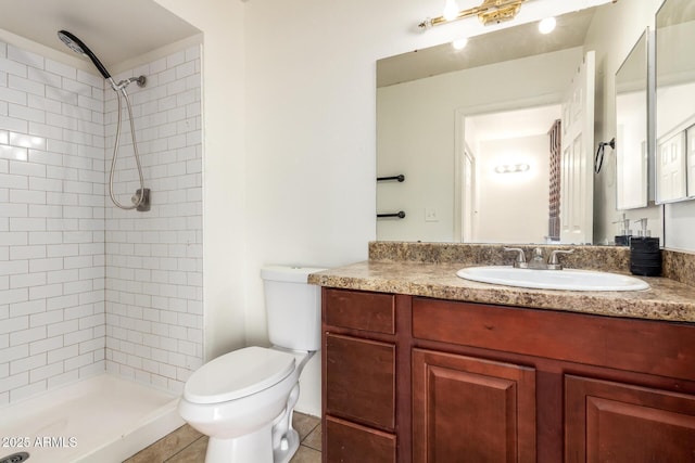 17244 N 36th Ln, Glendale, AZ 85308 - bathroom featuring toilet, a shower stall, vanity, and tile patterned floors