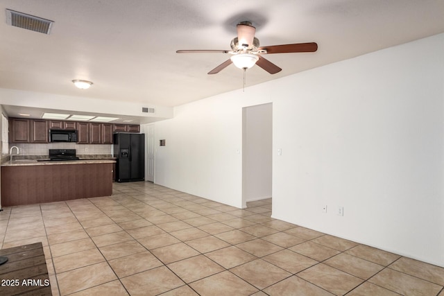 17244 N 36th Ln, Glendale, AZ 85308 - unfurnished living room with a sink and ceiling fan