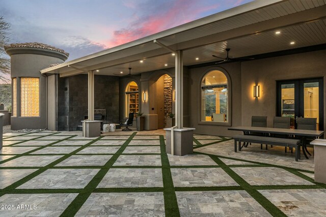 11320 N Crestview Dr, Fountain Hills, AZ 85268 - view of patio terrace at dusk