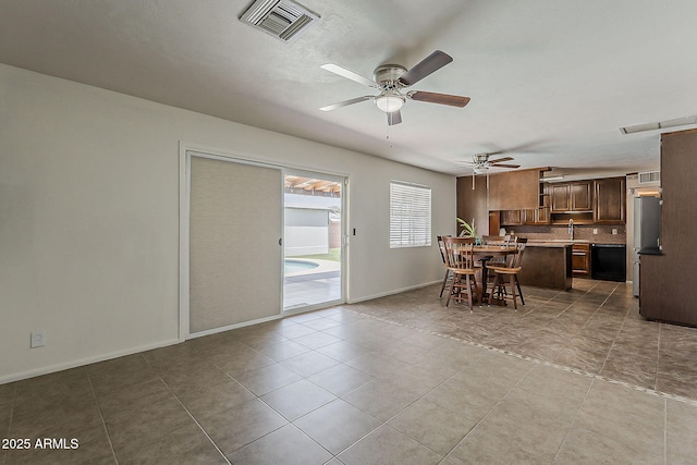 2432 W Echo Ln, Phoenix, AZ 85021 - dining area featuring ceiling fan and tile patterned floors
