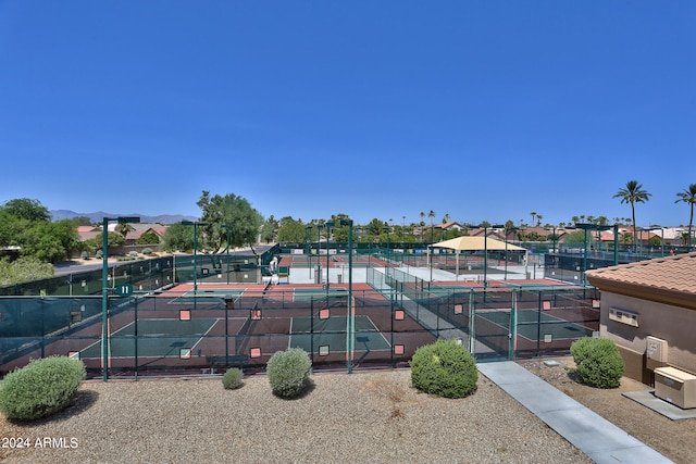 view of tennis court