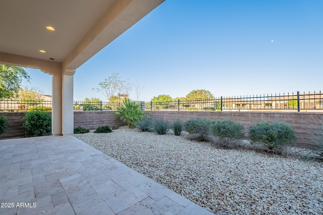36169 N Serrano Ave, Queen Creek, AZ 85140 - view of yard featuring a patio area and a fenced backyard