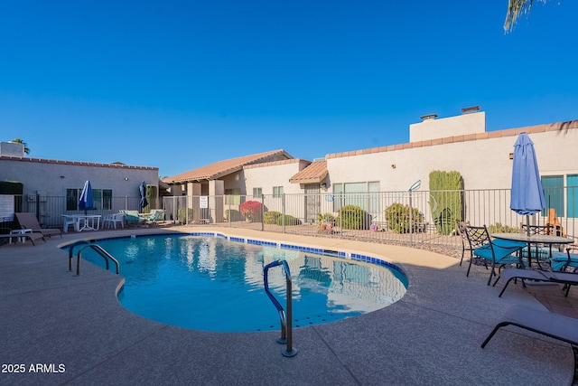 view of pool with a patio area