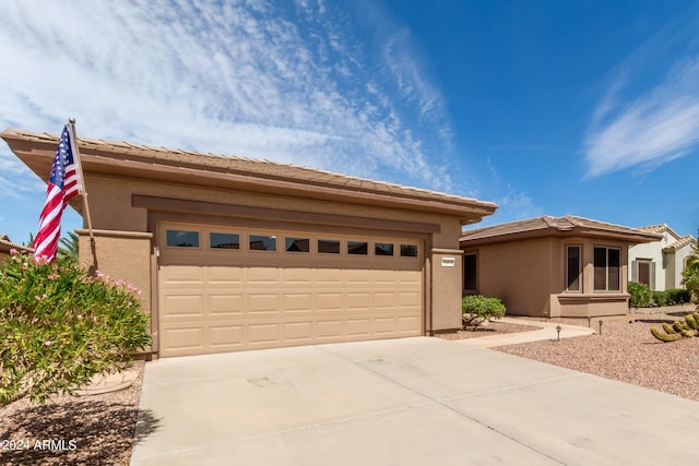 view of front of house featuring a garage