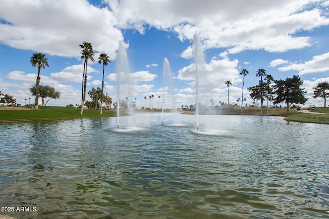 view of water feature