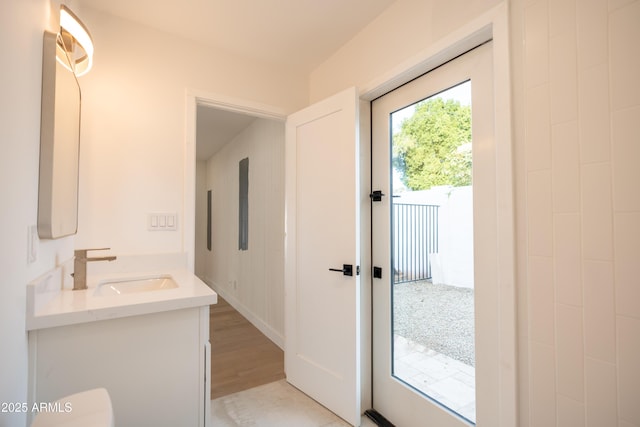 bathroom featuring vanity