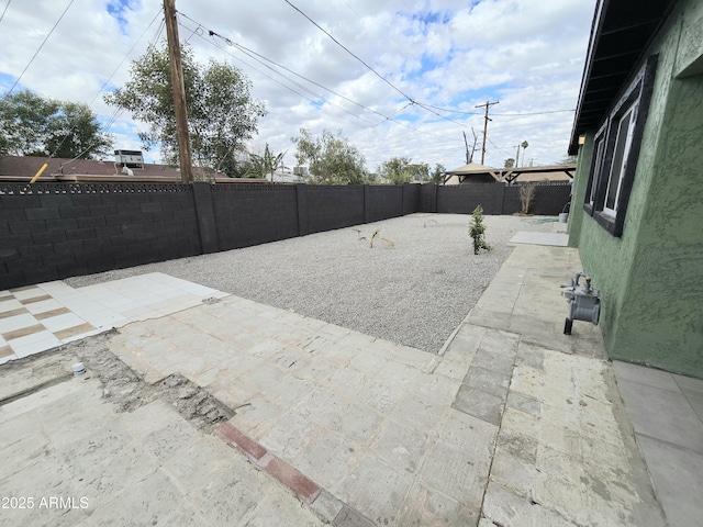 view of patio / terrace with a fenced backyard