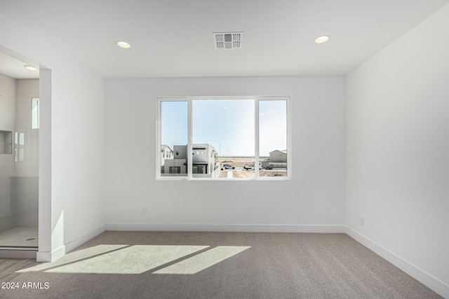 spare room featuring carpet flooring