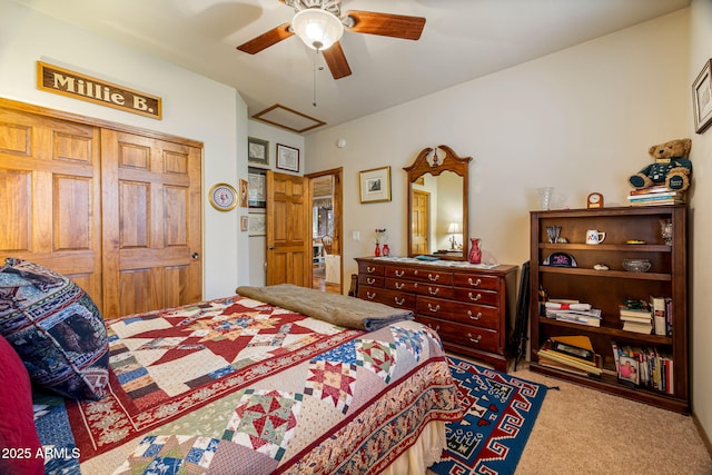 420 N Retreat Dr, Show Low, AZ 85901 - carpeted bedroom with ceiling fan