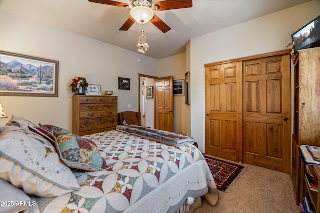 420 N Retreat Dr, Show Low, AZ 85901 - carpeted bedroom with ceiling fan