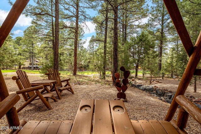 420 N Retreat Dr, Show Low, AZ 85901 - view of yard featuring view of wooded area