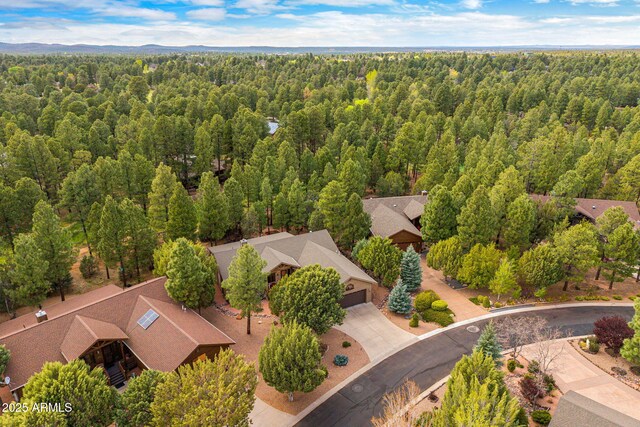 420 N Retreat Dr, Show Low, AZ 85901 - drone / aerial view of a heavily wooded area