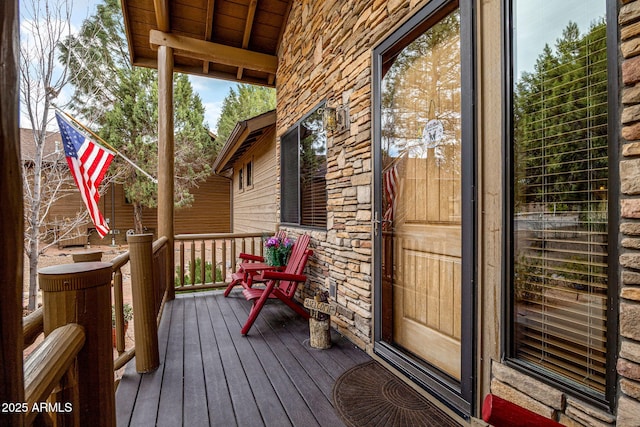 420 N Retreat Dr, Show Low, AZ 85901 - view of wooden deck
