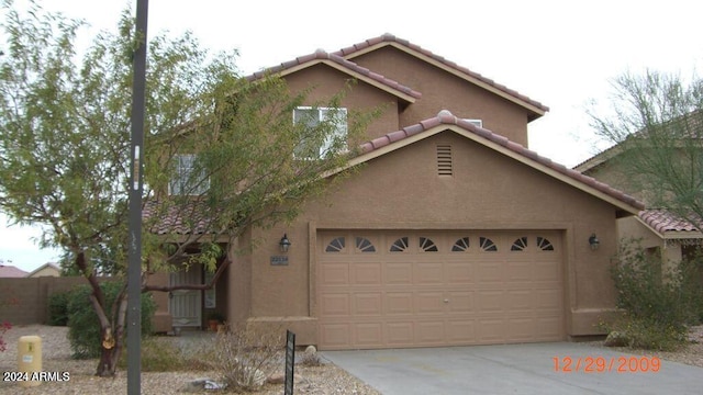 view of front of home featuring a garage