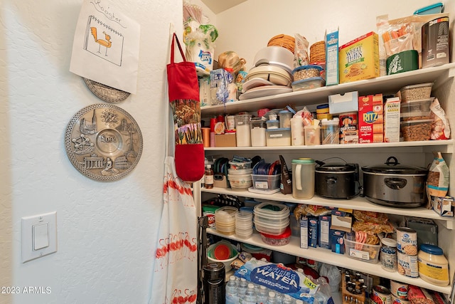 view of pantry